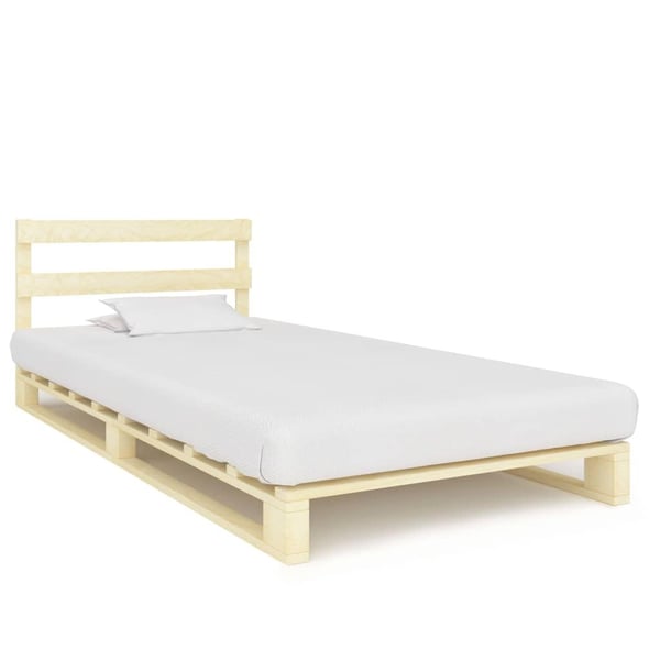 vidaXL palleseng massivt fyrretræ 90 x 200 cm
