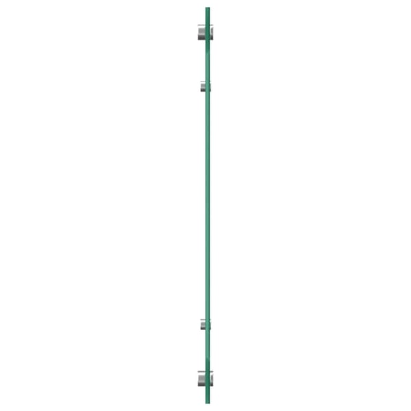 vidaXL Kjøkkenplate gjennomsiktig 90x60 cm herdet glass