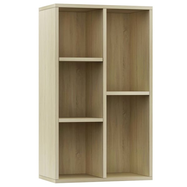 vidaXL Reol/skænk sonoma-eg 50x25x80 cm spånplade