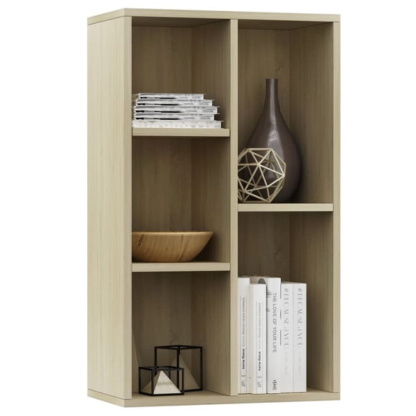 vidaXL Reol/skænk sonoma-eg 50x25x80 cm spånplade