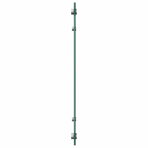vidaXL stænkplade 80x40 cm hærdet glas sort