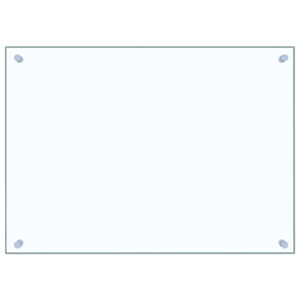 vidaXL Kjøkkenplate gjennomsiktig 70x50 cm herdet glass