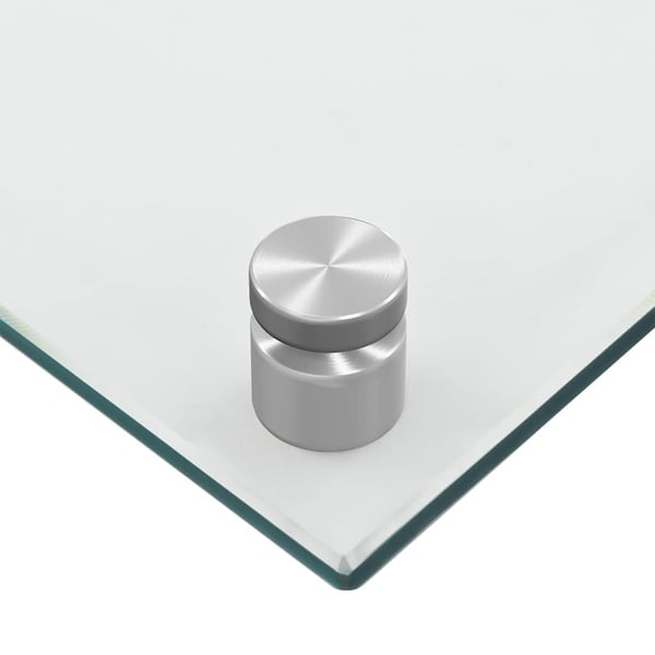 vidaXL Kjøkkenplate gjennomsiktig 70x50 cm herdet glass