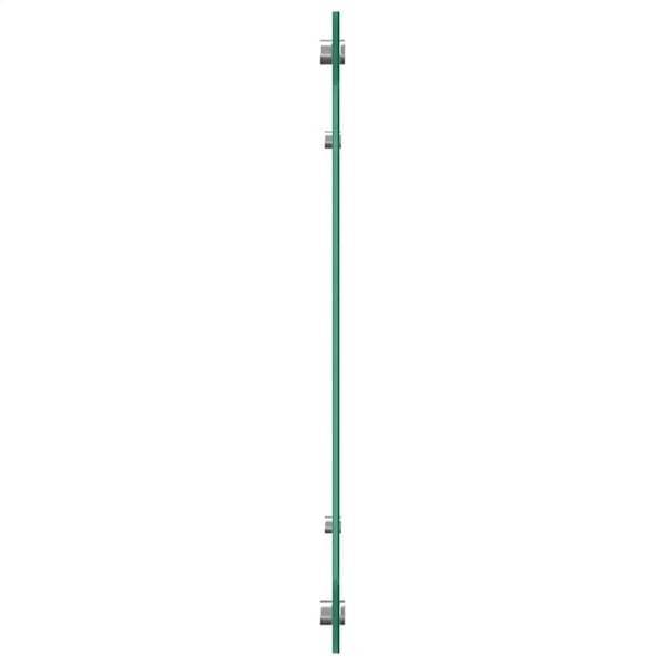 vidaXL Kjøkkenplate gjennomsiktig 70x50 cm herdet glass