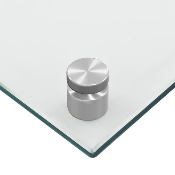 vidaXL Kjøkkenplate gjennomsiktig 100x50 cm herdet glass