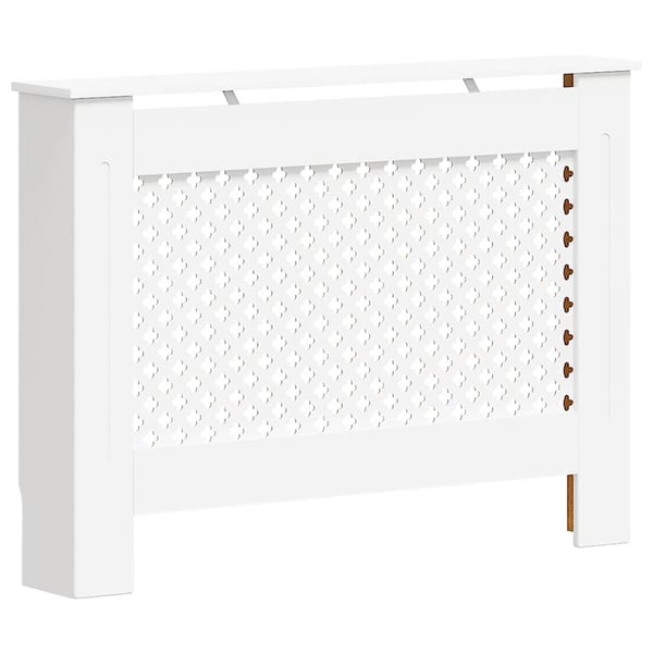 vidaXL radiatorskjuler MDF 112 x 19 x 81,5 cm hvid