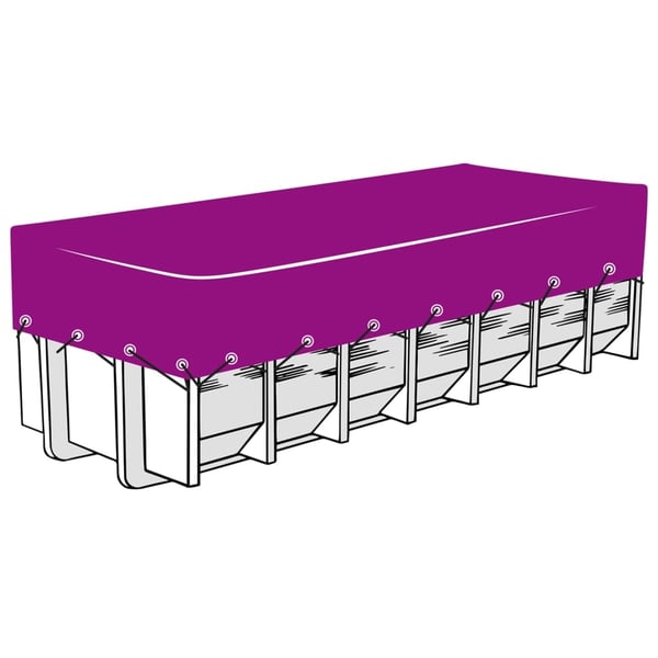 vidaXL Containernett HDPE 4x9 m svart