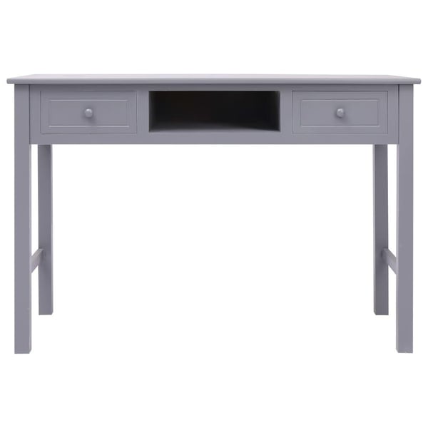 vidaXL skrivebord 110 x 45 x 76 cm træ grå