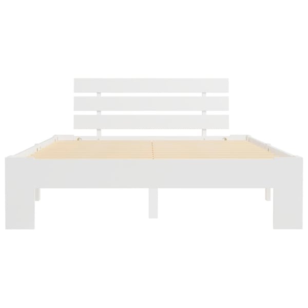 vidaXL Seng/Sengeramme hvit heltre furu 140x200 cm change1