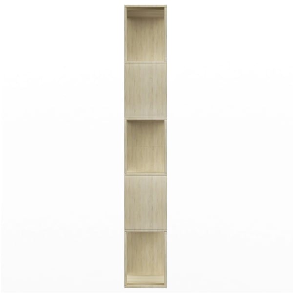 vidaXL Bokhylle/Romdeler sonoma eik 80x24x159 cm sponplate