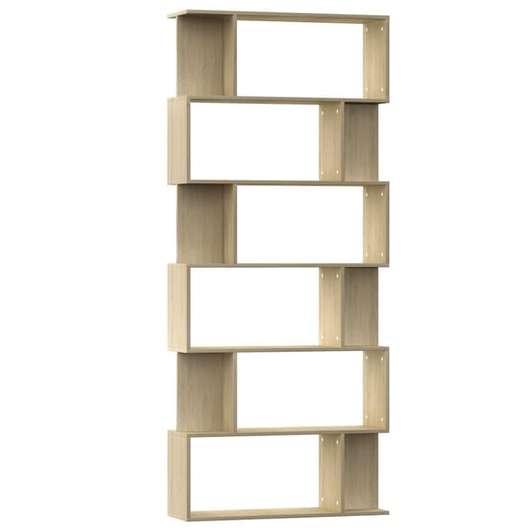 vidaXL Bokhylle/Romdeler sonoma eik 80x24x192 cm konstruert tre