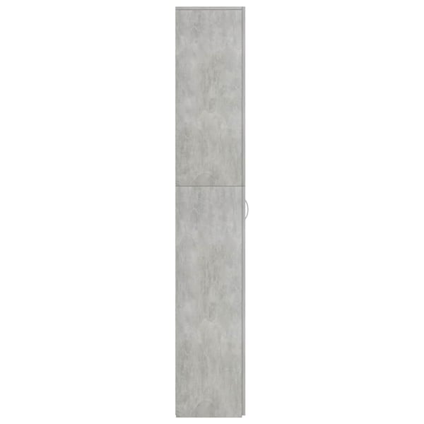 vidaXL Kontorskap betonggrå 60x32x190 cm konstruert tre