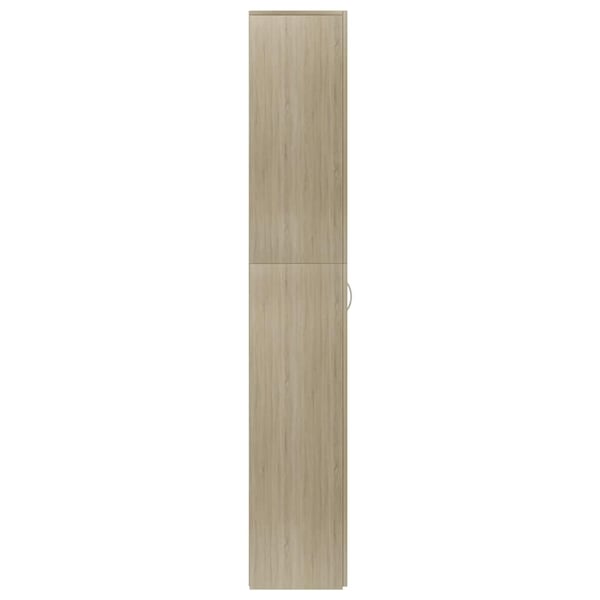 vidaXL Kontorskap sonoma eik 60x32x190 cm sponplate