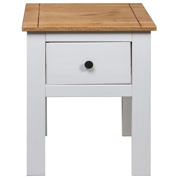 vidaXL Nattbord hvit 46x40x57 cm furu Panama Range