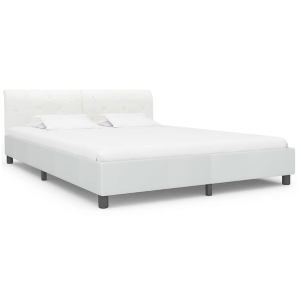 vidaXL sengestel 180 x 200 cm kunstlæder hvid change1