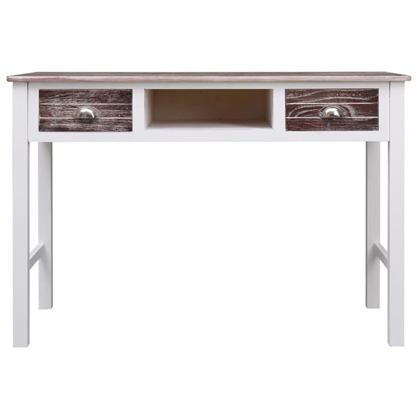 vidaXL skrivebord 110 x 45 x 76 cm træ brun