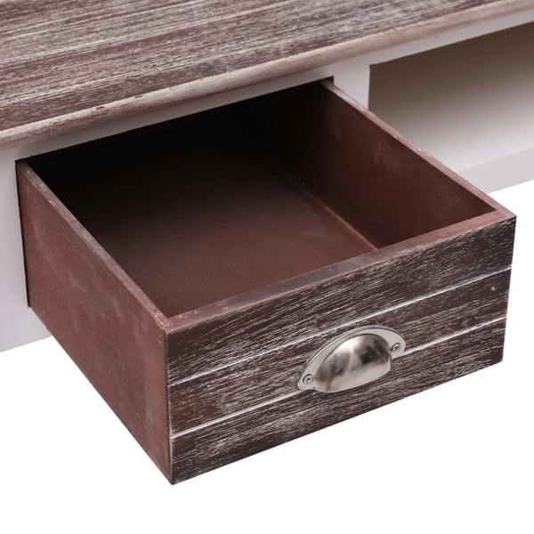 vidaXL skrivebord 110 x 45 x 76 cm træ brun