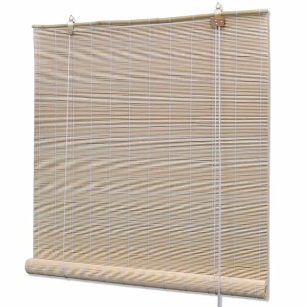 vidaXL Luonnolliset bambu rullaverhot 2 kpl 120x160 cm