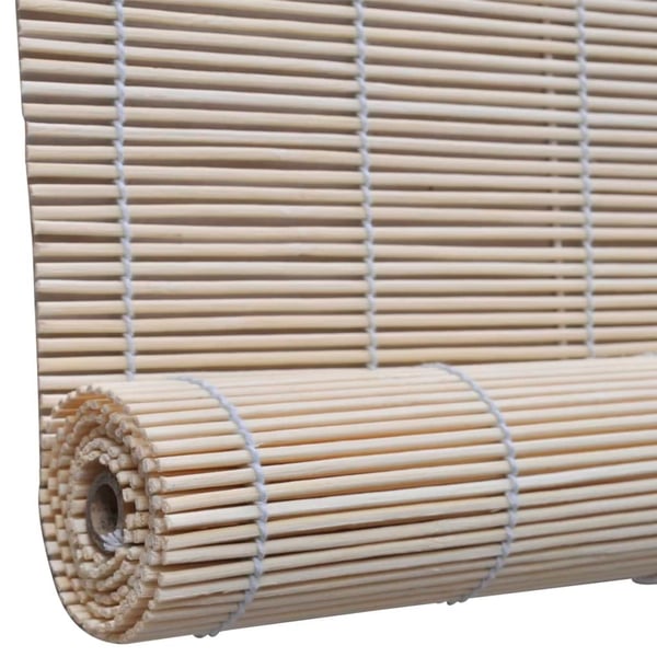 vidaXL Luonnolliset bambu rullaverhot 2 kpl 120x160 cm