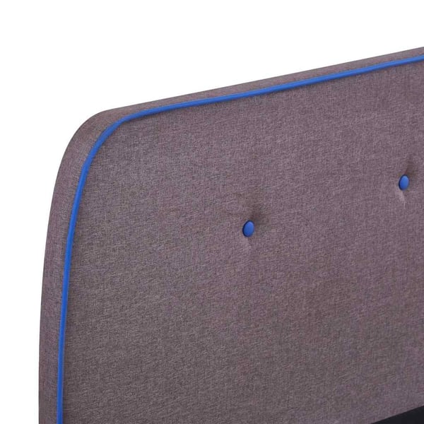 vidaXL Seng/Sengeramme uten Madrass Taupe Stoff 150x200 cm change1