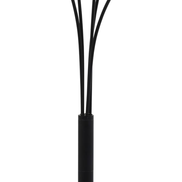 vidaXL standerlampe 200 cm 5 x E14 sort og guld