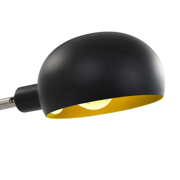 vidaXL standerlampe 200 cm 5 x E14 sort og guld