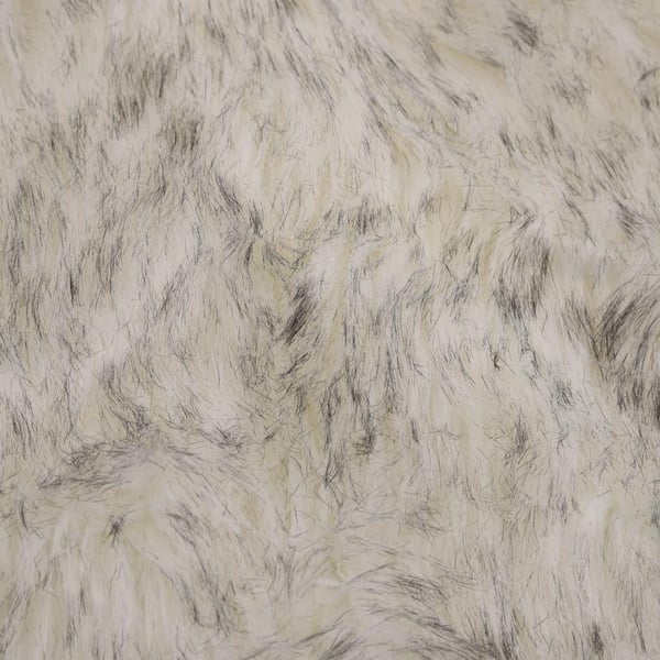 vidaXL tæppe 60 x 90 cm kunstigt fåreskind melange-grå