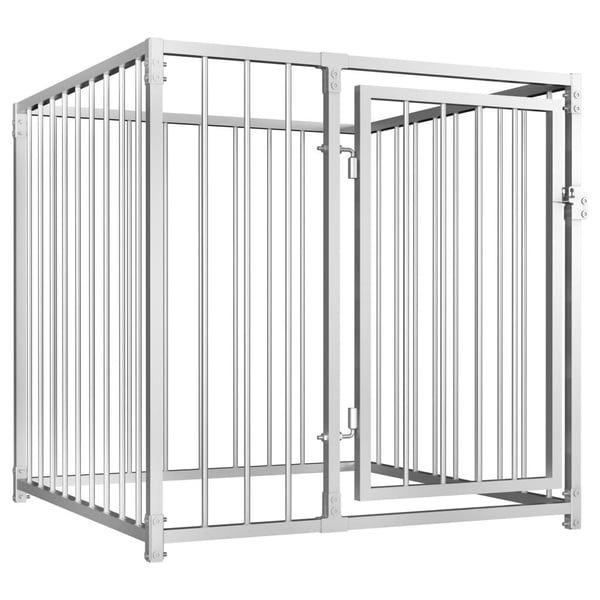 vidaXL udendørs hundebur 100x100x100 cm