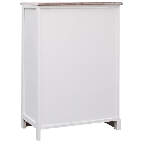 vidaXL skænk med 10 skuffer 113x30x79 cm træ brun