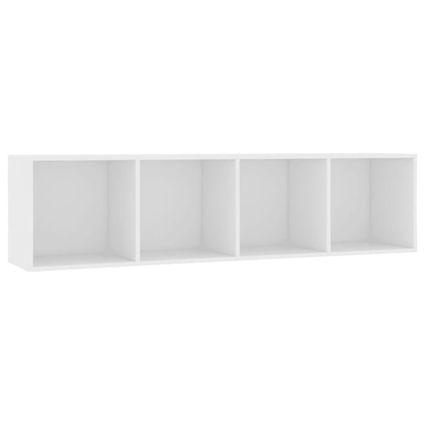 vidaXL Bokhylle/TV-benk hvit 143x30x36 cm