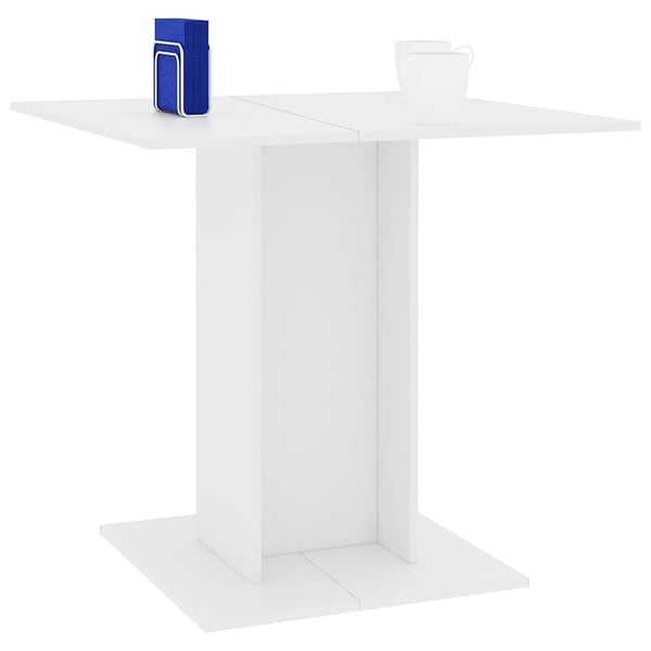 vidaXL sofabord 80 x 80 x 75 cm spånplade hvid