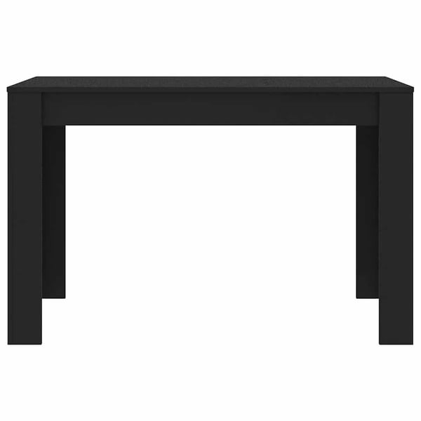 vidaXL spisebord 120x60x76 cm konstrueret træ sort