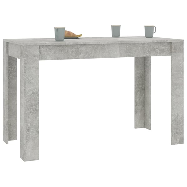 vidaXL Spisebord betonggrå 120x60x76 cm konstruert tre