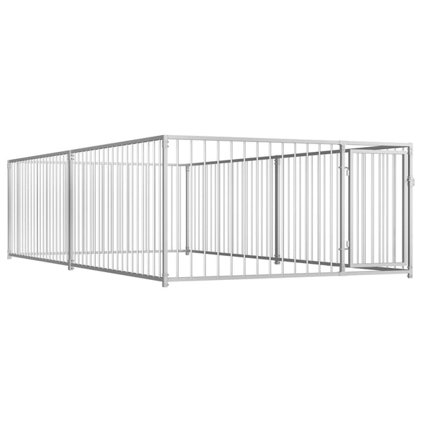 vidaXL Utendørs hundegård 200x400x100 cm