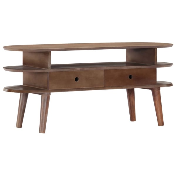 vidaXL TV-benk 110x35x50 cm heltre akasie