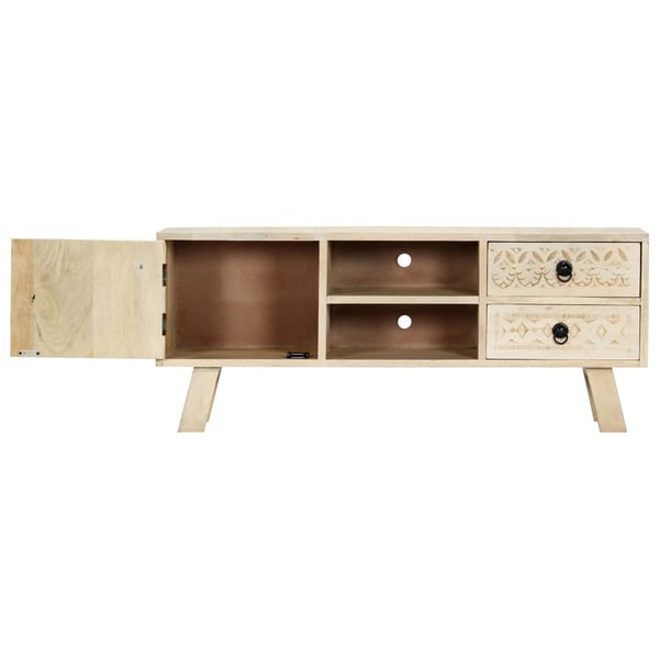 vidaXL TV-benk 110x30x44 cm heltre mangotre