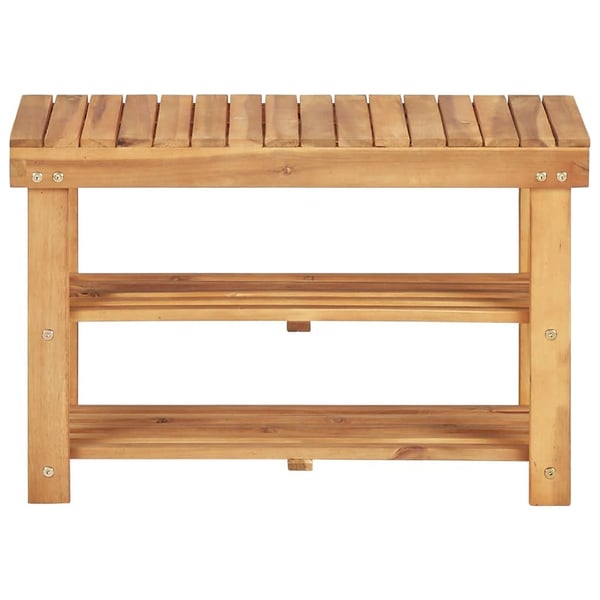 vidaXL Skostativ 70x32x46 cm heltre akasie