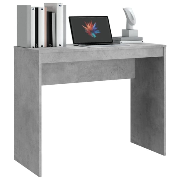 vidaXL Skrivebord betonggrå 90x40x72 cm konstruert tre