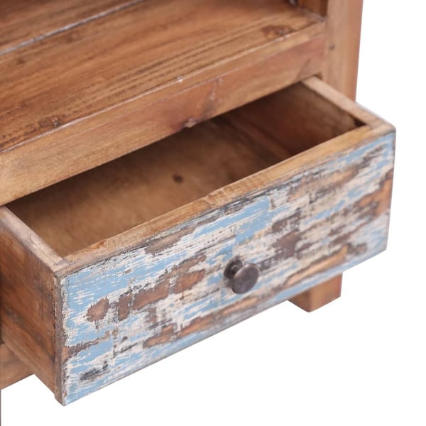 vidaXL Nattbord 41x30x50 cm heltre mahogni
