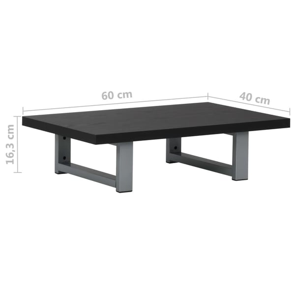 vidaXL badeværelsesmøbel 60 x 40 x 16,3 cm sort