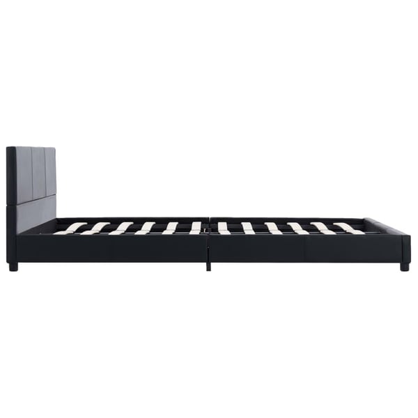 vidaXL sengestel 120x200 cm kunstlæder sort change1