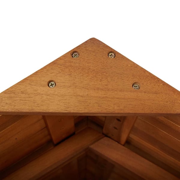vidaXL Utendørs barbord med tak 113x106x217 cm heltre akasie