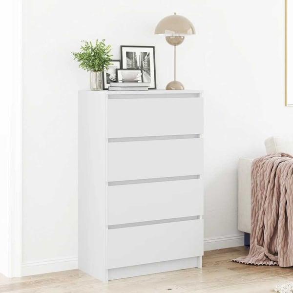 vidaXL Skjenk hvit 60x35x98,5 cm konstruert tre
