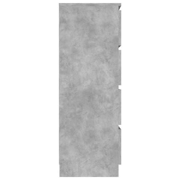 vidaXL Skjenk betonggrå 60x35x98,5 cm konstruert tre