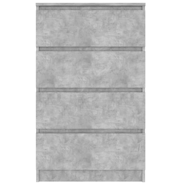vidaXL Skjenk betonggrå 60x35x98,5 cm konstruert tre