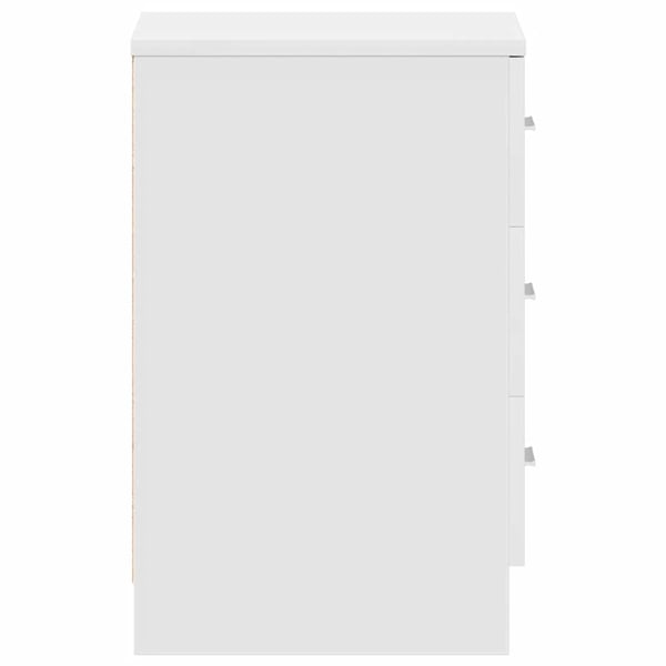 vidaXL Nattbord 2 stk hvit 38x35x56 cm sponplate