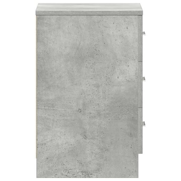 vidaXL Nattbord betonggrå 38x35x56 cm sponplate