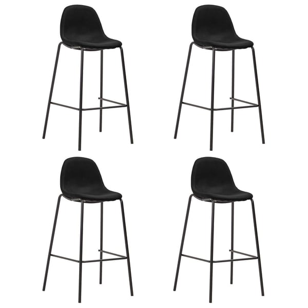 vidaXL barstole 4 stk. stof sort