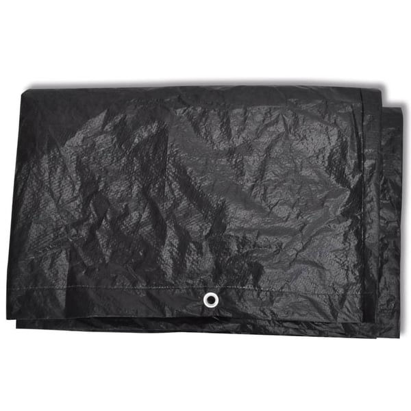 vidaXL Hagemøbeltrekk 2 stk 4 personer polyrotting 8 maljer 180x140cm