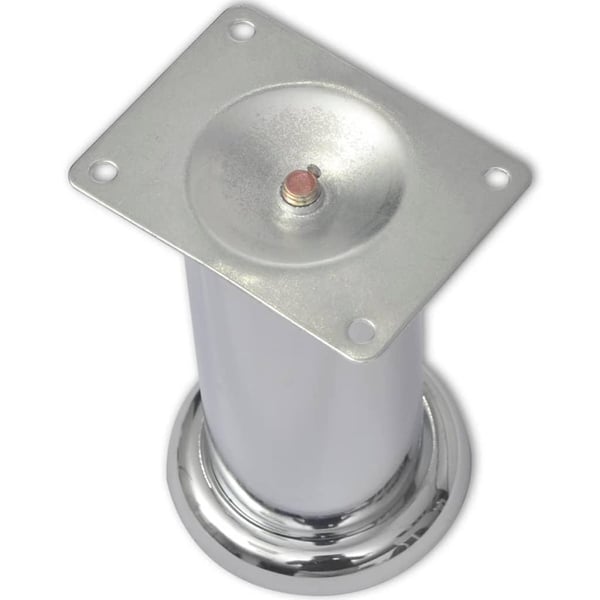 vidaXL runde sofaben i krom 8 stk. 120 mm